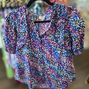 Umgee Multicolor Floral Blouse